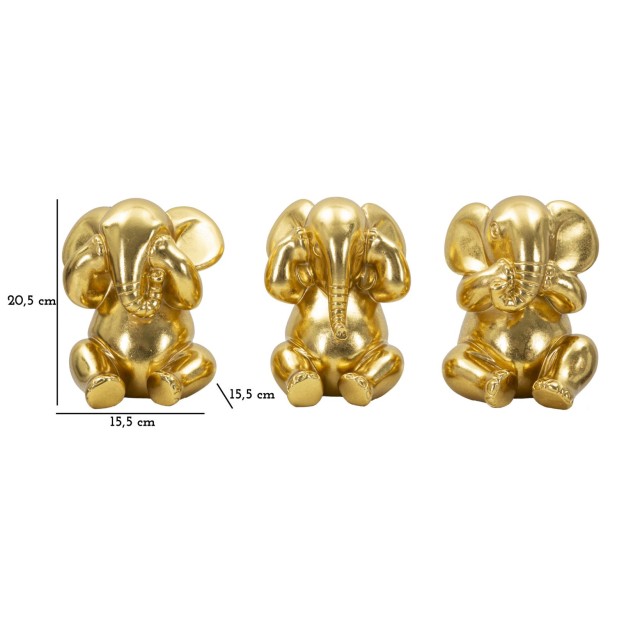 SET ELEFANT 3 BUC CM Ø 15,5X20,5 