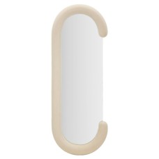 Oglinda de perete chantal cream velvet cm 60x7x160