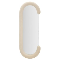 Oglinda de perete chantal cream velvet cm 60x7x160