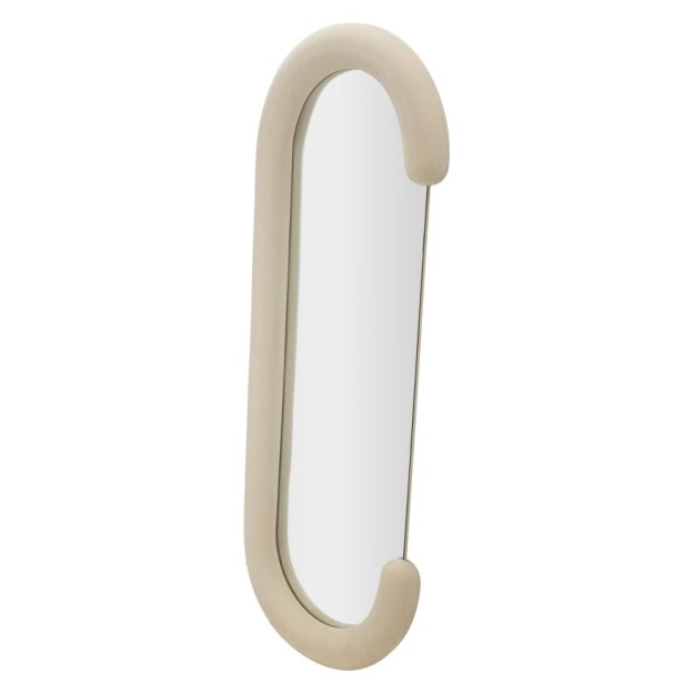 OGLINDA DE PERETE CHANTAL CREAM VELVET CM 60X7X160