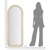 Oglinda DE PERETE CLOE CREAM VELVET CM 60X4X160