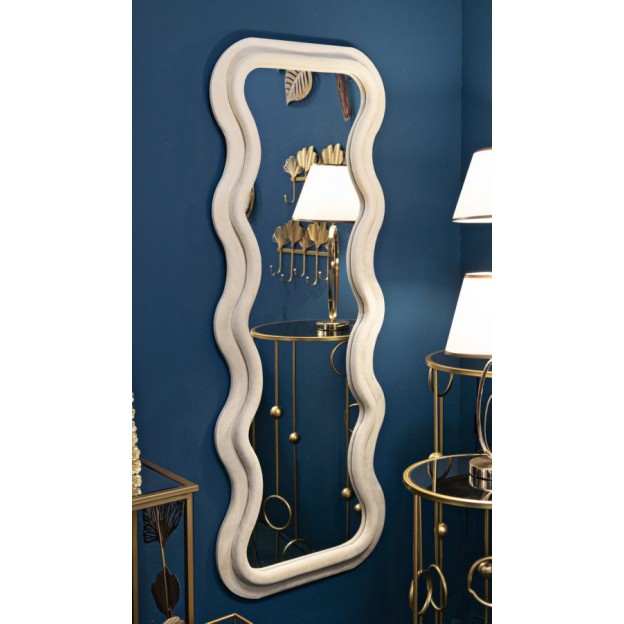 OGLINZĂ DE PERETE EMILY CREAM VELVET CM 60X6X160