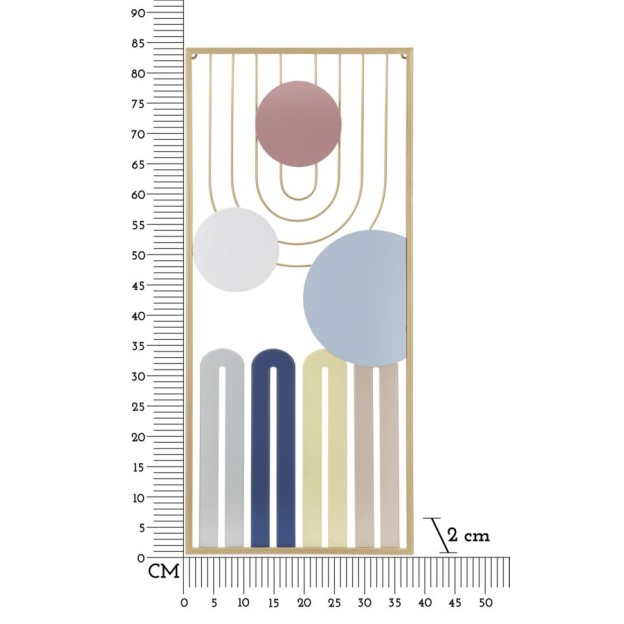 PANOU DE PERETE COLORAT -A- CM 37X2X84 