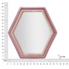 OGLINDA DE PERETE TONY MIX ROZ VELVET 75X4X80