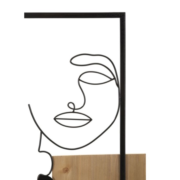 PANOU DE PERETE FATA FIER SI LEMN CM 63X2X90 