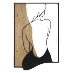 PANOU DE PERETE BEAUTY FIER SI LEMN 60X2X90 | HomeVibes
