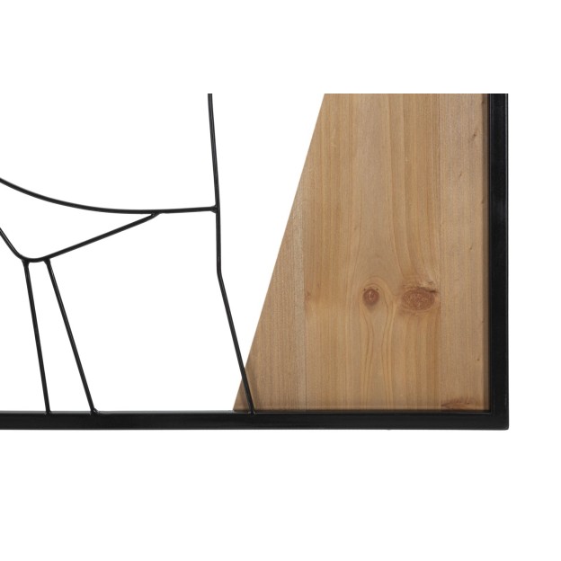 PANOU PERETE -B- FIER SI LEMN CM 50X2X90 