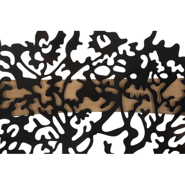 PANOU DE PERETE BRAD SET FIER SI LEMN 3 BUC CM 176X2X90 (63X2X90-50X2X90) 