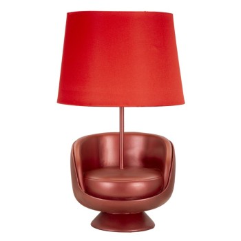 LAMPĂ DE MASA ROSIU MIJLOCUL CM Ø 26X43