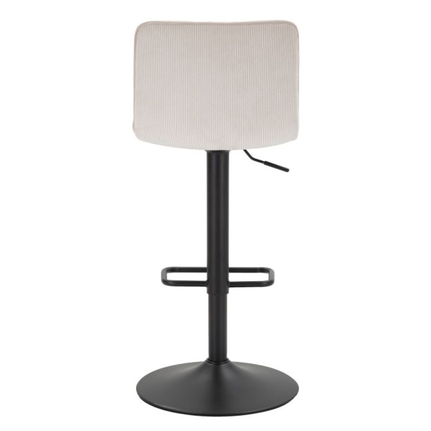 SCAUN DE BAR ÎNALT ALB 43X49,5X85,5-107(SAZ CM 61-82,5) SET 2BUC 