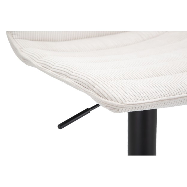 SCAUN DE BAR ÎNALT ALB 43X49,5X85,5-107(SAZ CM 61-82,5) SET 2BUC 