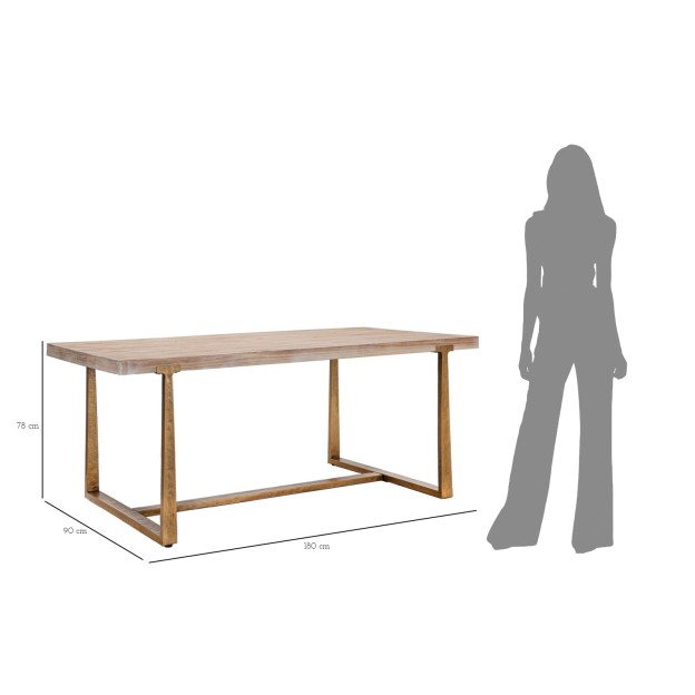 MASĂ ANKARA CM 180X90X78