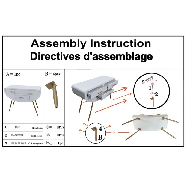 CONSOLA VENUS CM 110X40X80