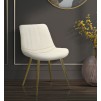 SCAUN PARIS CREMA/GOLD SET 2 PZ CM 51X59X79 