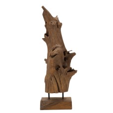SCULPTURA DIN LEMN DE TEC AKAR 23X27X64