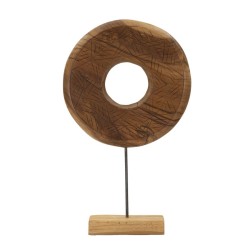 SCULPTURA  DIN LEMN DE TEC 35X10X58 | HomeVibes