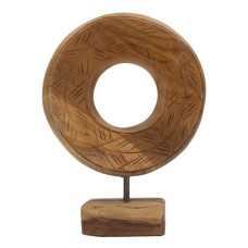 SCULPTURA DIN LEMN DE TEC 20X10X20