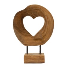 SCULPTURA  DIN LEMN DE TEC 20X10X28