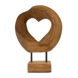 SCULPTURA  DIN LEMN DE TEC 20X10X28 | HomeVibes