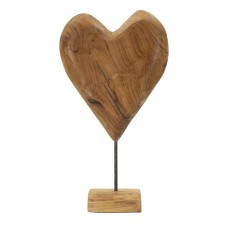 SCULPTURA  DIN LEMN DE TEC 25X12X45