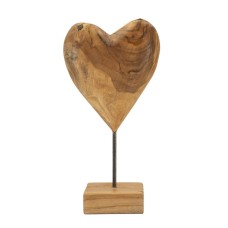 SCULPTURA  DIN LEMN DE TEC20X12X37