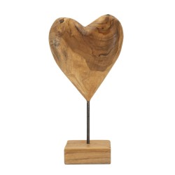 SCULPTURA  DIN LEMN DE TEC20X12X37 | HomeVibes