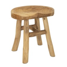 TABURET DIN LEMN DE TEC 40X32X42