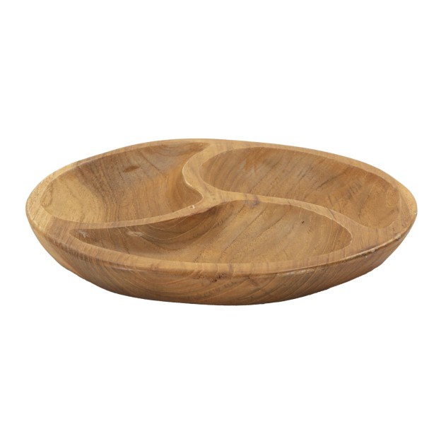 TAVA 3 PARTI  DIN LEMN DE TEC 25,5X3 