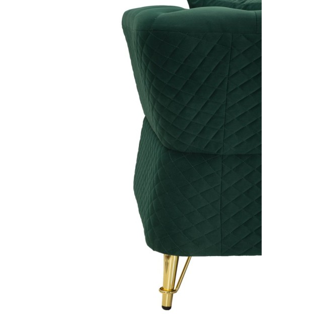 CANAPEA EMY VERDE CU PERNE 162X83X76