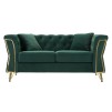 CANAPEA EMY VERDE CU PERNE 162X83X76