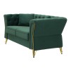 CANAPEA EMY VERDE CU PERNE 162X83X76