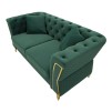 CANAPEA EMY VERDE CU PERNE 162X83X76