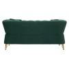 CANAPEA EMY VERDE CU PERNE 162X83X76