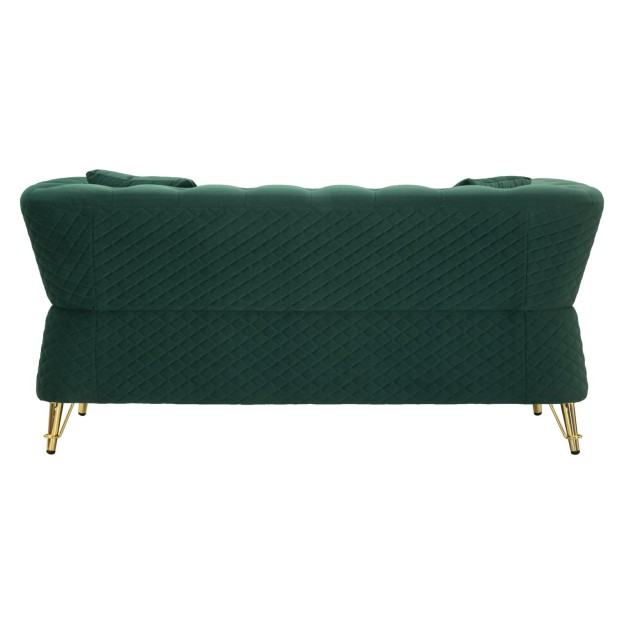CANAPEA EMY VERDE CU PERNE 162X83X76