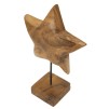 SCULPTURA STEA DIN LEMN DE TEC CM 28X1242