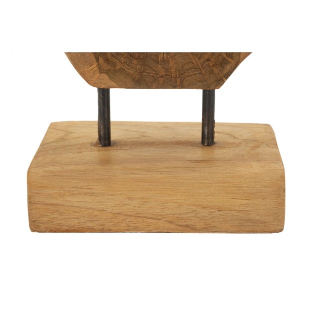 SCULPTURA LUBANG DIN LEMN DE TEC 18X10X27 