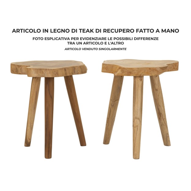 TABURET DIN LEMN DE TEC 38X45