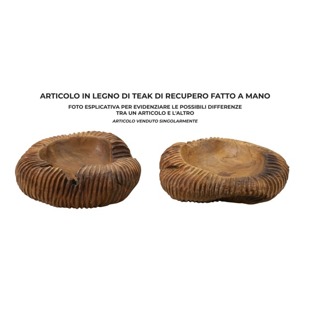 TAVĂ LEMN DE TEC 37X40X16 