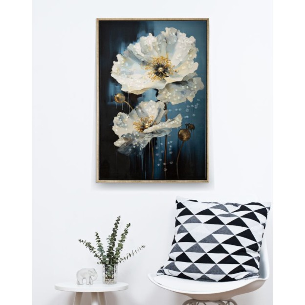 TABLOU DE PERETE ALBASTRU CM 42X3,5X62 