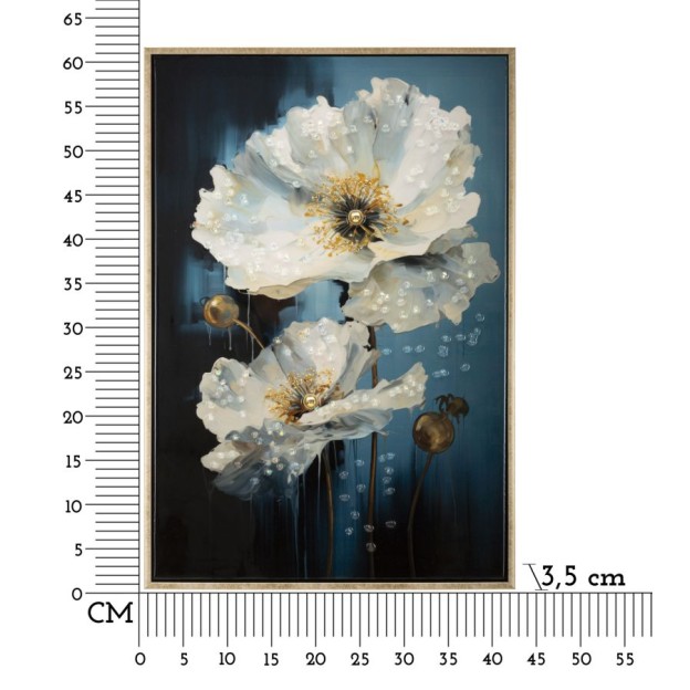 TABLOU DE PERETE ALBASTRU CM 42X3,5X62 