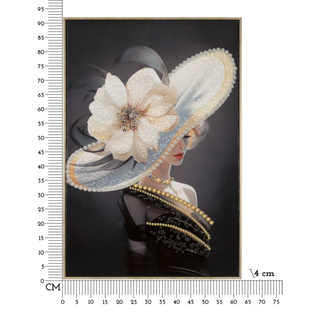 GÂLOI DE PERETE LUCURAT CU RAMA PĂLĂRIA WIEN -A- CM 62X4X92 