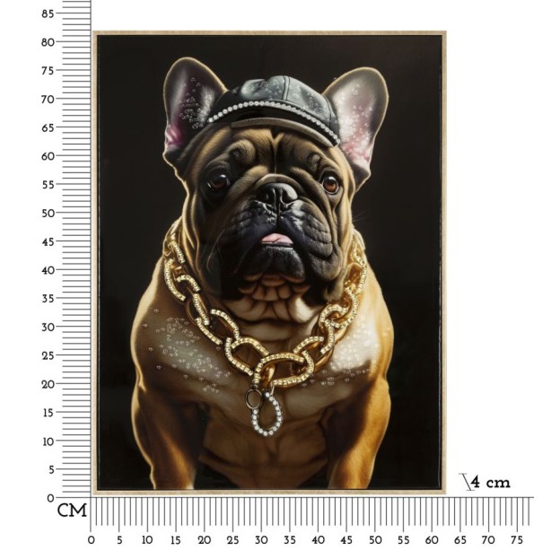 TABLOU DE PERETE CU CADRU BULLY C/CORNICE CM 62X4X82 