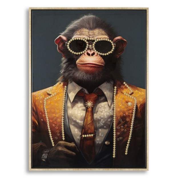 TABLOU DE PERETE CU CADRU MONKY CM 52,5X2,8X72,5