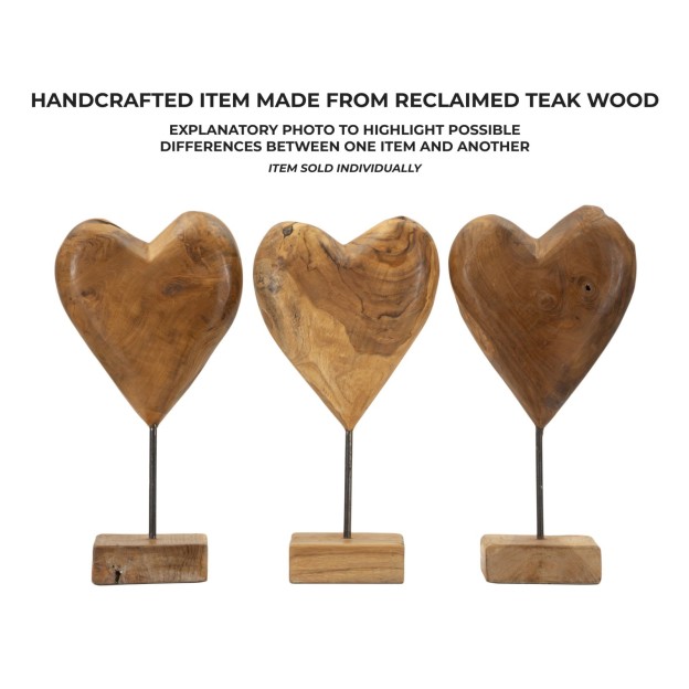 SCULPTURA  DIN LEMN DE TEC20X12X37 