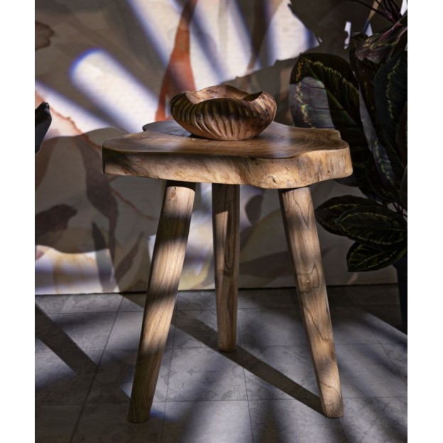 TABURET DIN LEMN DE TEC 38X45