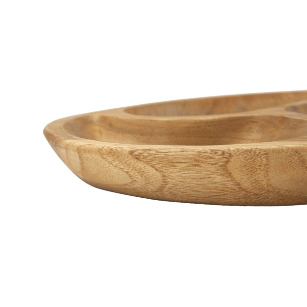 TAVA 3 PARTI  DIN LEMN DE TEC 25,5X3 