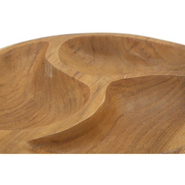 TAVA 3 PARTI  DIN LEMN DE TEC 25,5X3 