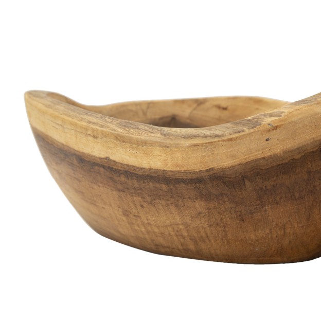 BOL DECORATIV DIN LEMN DE TEC CM 36X16X8 