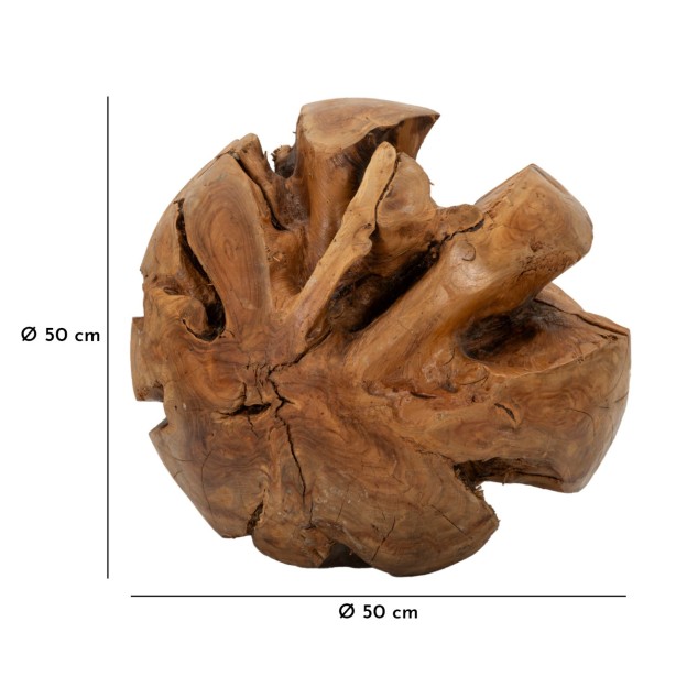 DECORATIUNE BILA DIN LEMN DE TEC 50 