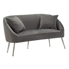 CANAPEA ARGENTIU CU PERNE CM 137X69X79